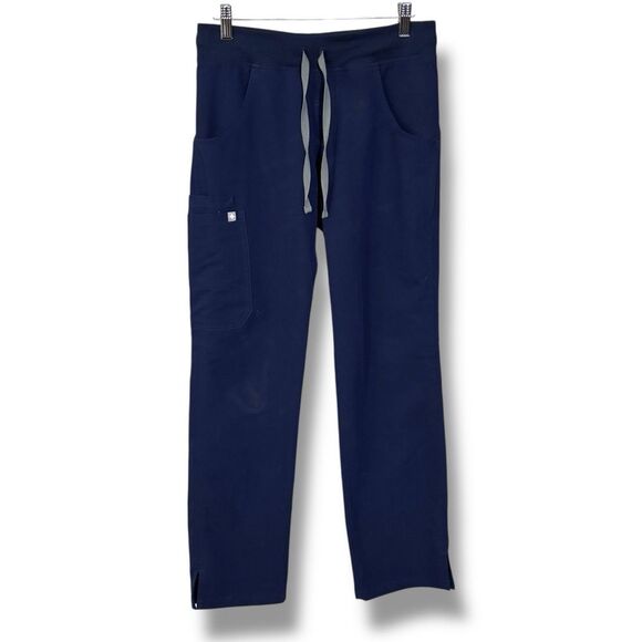 Figs Pants - FIGS scrub pants women’s XS technical fabric navy blue pockets nurse